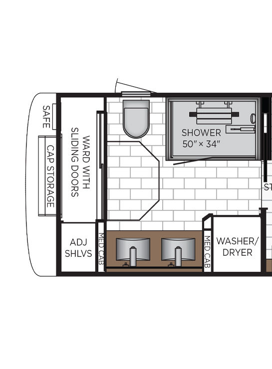 2026 King Aire 4521 Storage Floor Plan