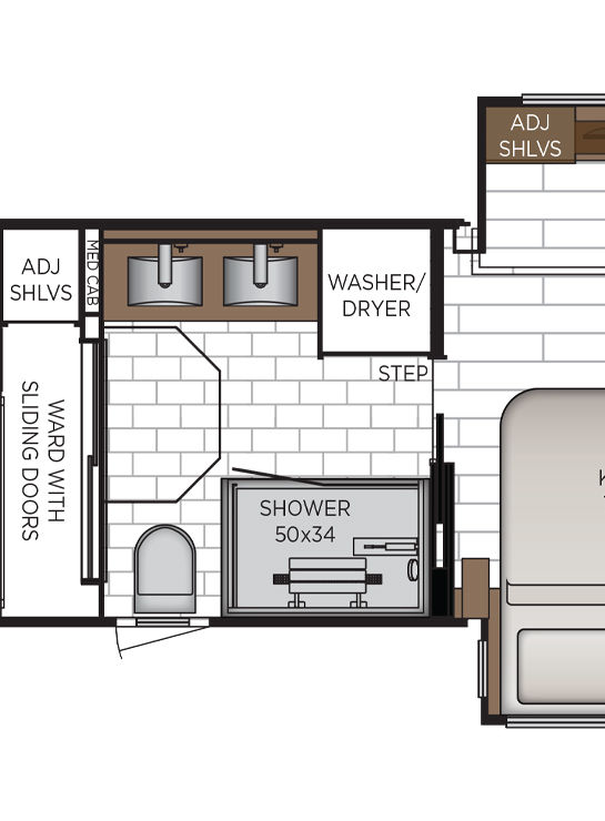 2026 King Aire 4531 Bathroom Floor Plan