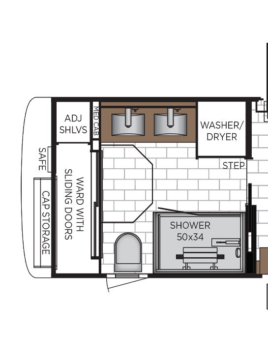 2026 King Aire 4531 Storage Floor Plan