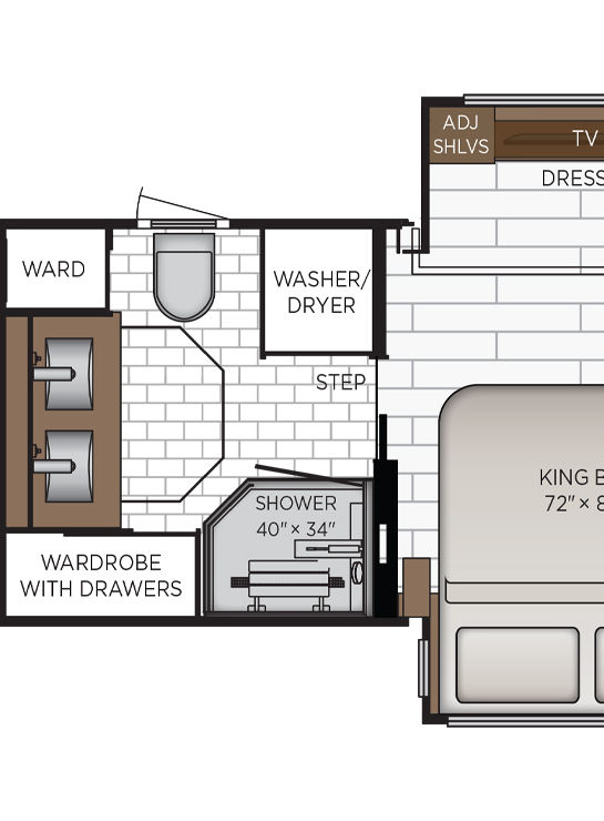 2026 King Aire 4569 Bathroom Floor Plan