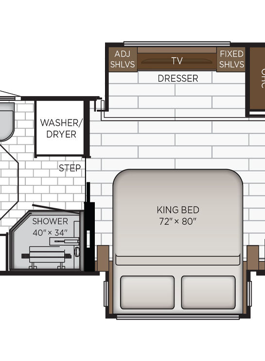 2026 King Aire 4569 Bedroom Floor Plan