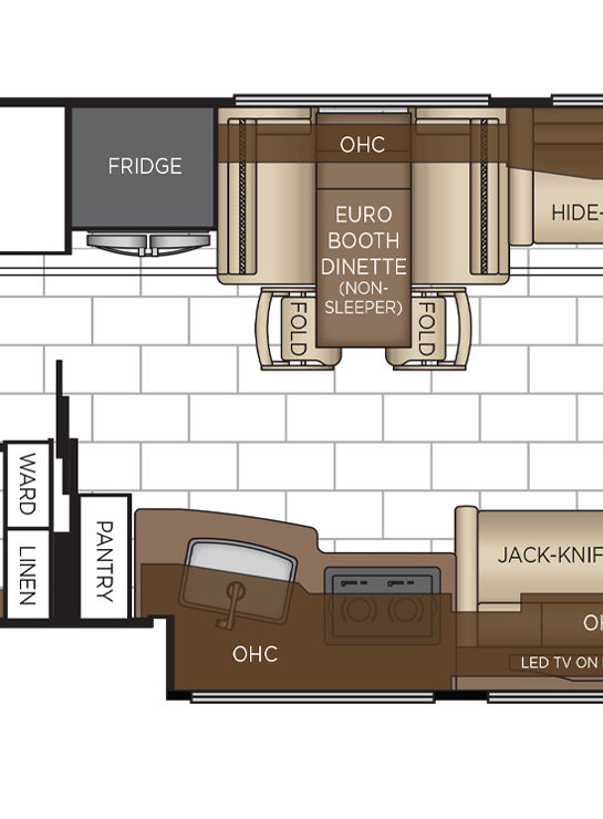 2026 London Aire 4540 Dinette Floor Plan