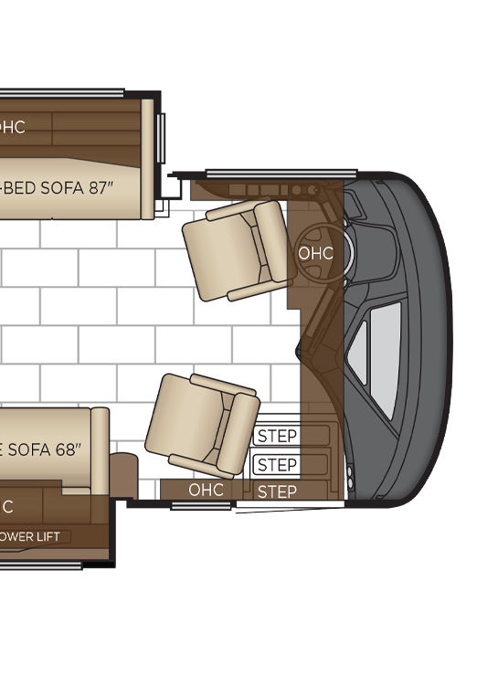 2026 London Aire 4569 Cockpit Floor Plan