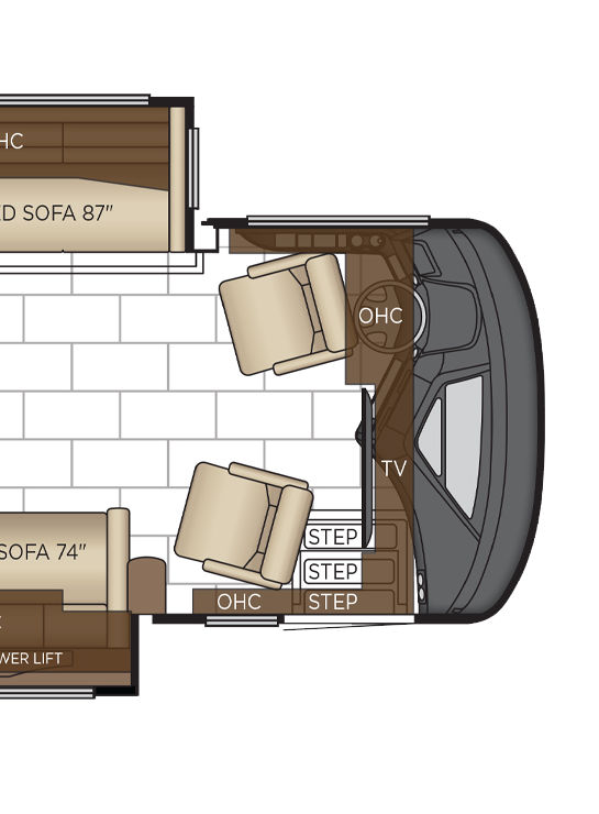 2026 London Aire 4595 Cockpit Floor Plan