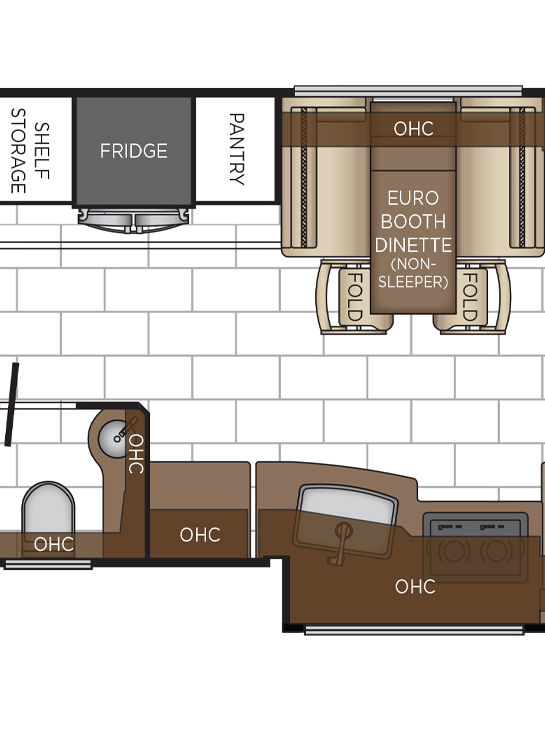 2026 London Aire 4595 Dinette Floor Plan