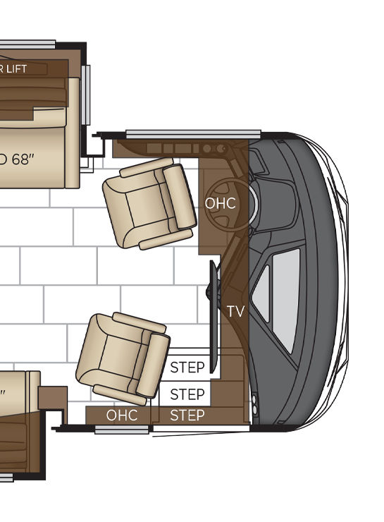 2026 Mountain Aire 3823 Cockpit Floor Plan