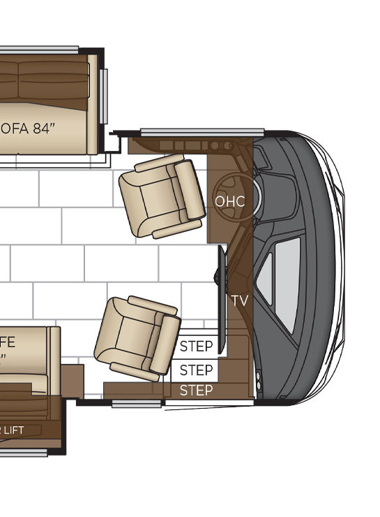 2026 Mountain Aire 4118 Cockpit Floor Plan