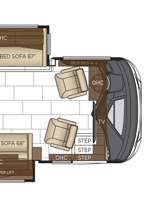 2026 Mountain Aire 4551 Cockpit Floor Plan