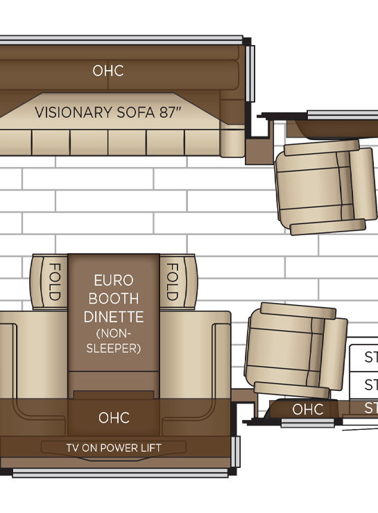 2026 New Aire 3543 Cabin Floor Plan