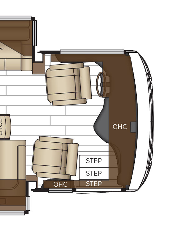 2026 New Aire 3543 Cockpit Floor Plan