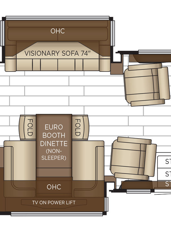 2026 New Aire 3547 Cabin Floor Plan