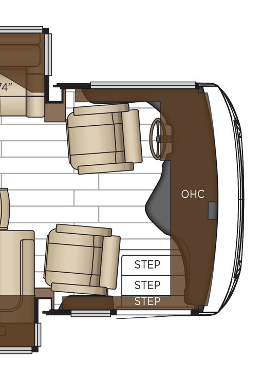 2026 New Aire 3547 Cockpit Floor Plan