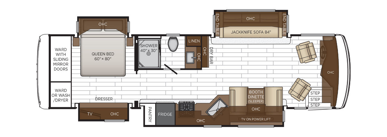 2026 Newmar Northern Star 3418 floor plan