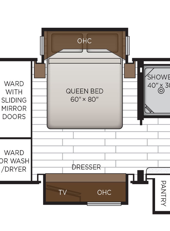 2026 Northern Star 3418 Bedroom Floor Plan
