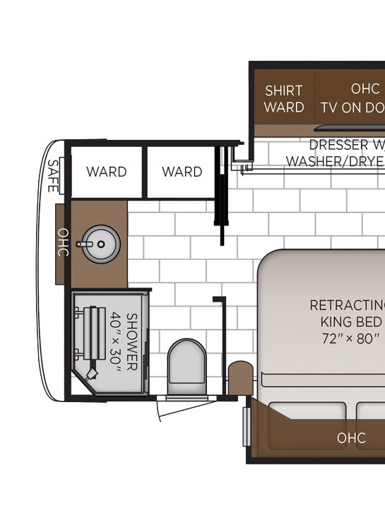 2026 summit aire floor plan 4505 storage