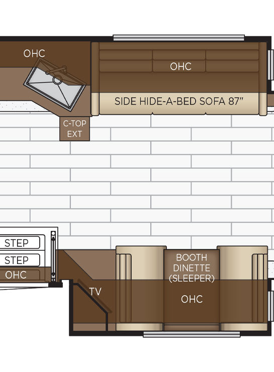 2026 Super Star 4061 Dinette Floor Plan