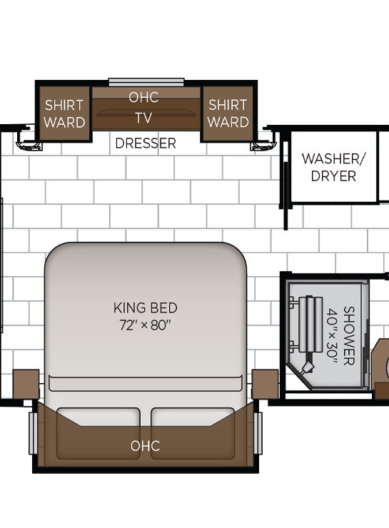 2026 Supreme Aire 4129 Bedroom Floor Plan