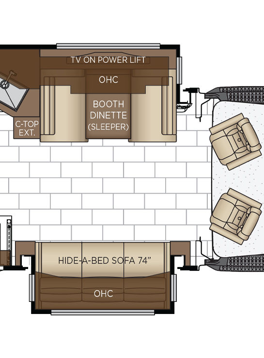 2026 Supreme Aire 4341 Cabin Floor Plan
