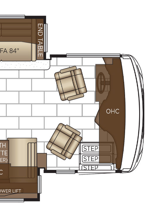 2026 Ventana 3512 Cockpit Floor Plan