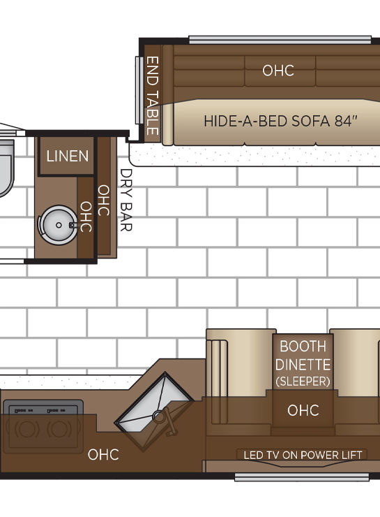 2026 Ventana 3512 Dinette Floor Plan