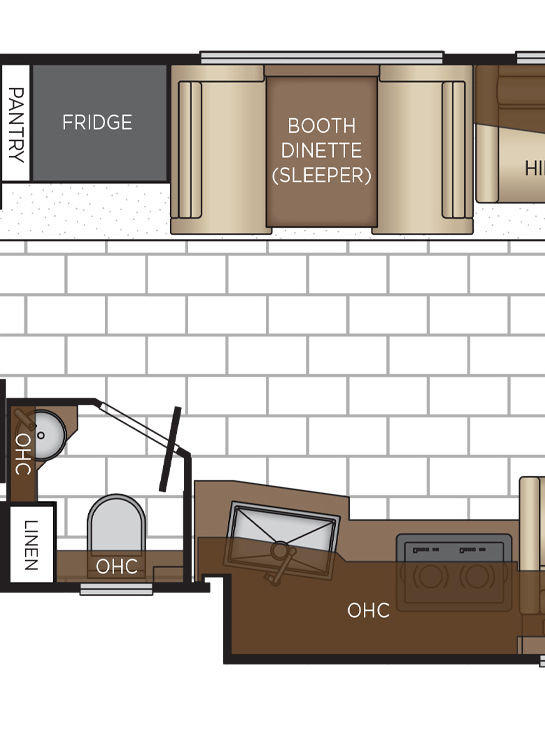 2026 Ventana 3809 Dinette Floor Plan