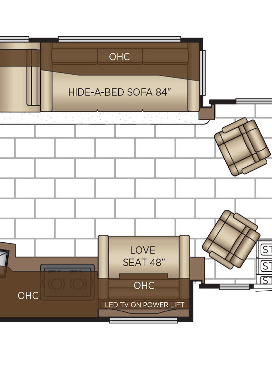 2026 Ventana 4340 Cabin Floor Plan