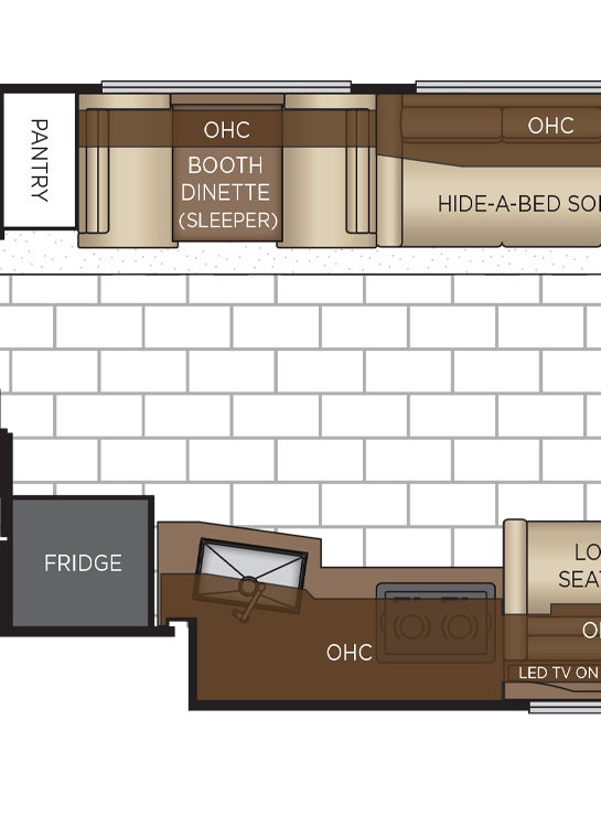 2026 Ventana 4340 Dinette Floor Plan
