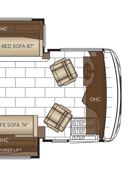 2026 Ventana 4369 Cockpit Floor Plan