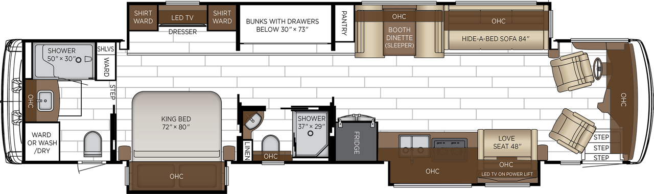 2027 Dutch Star 4340 Floorplan