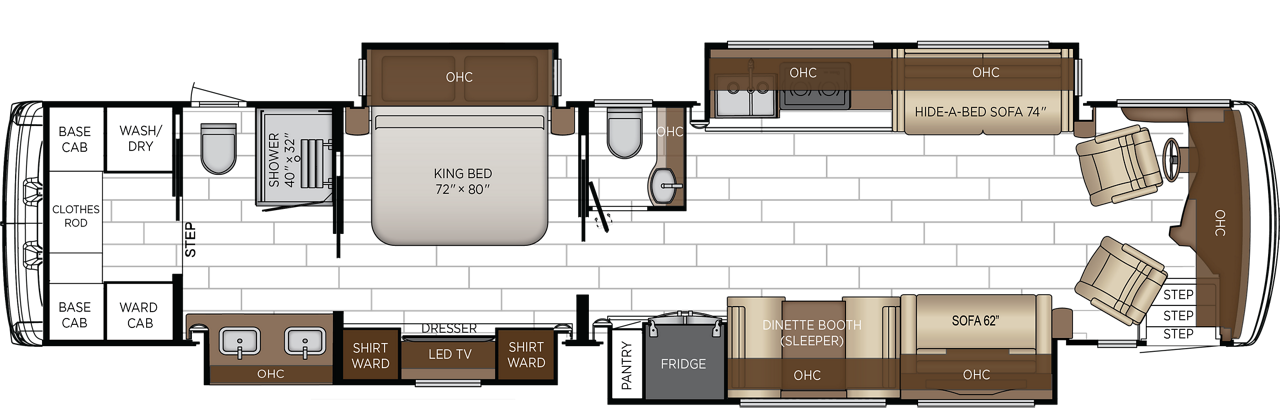 2027 Dutch Star 4345 Floorplan
