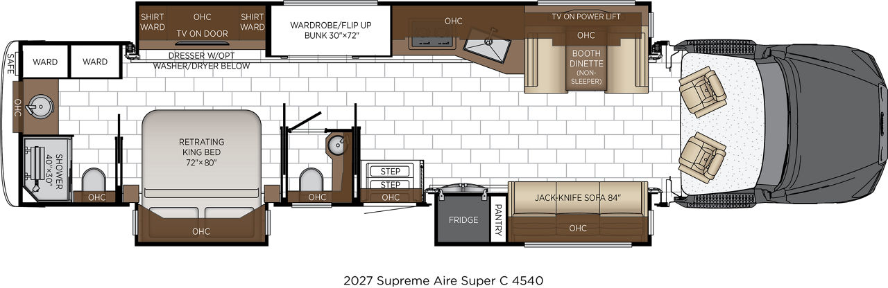 2027 Supreme Aire 4540 Floorplan