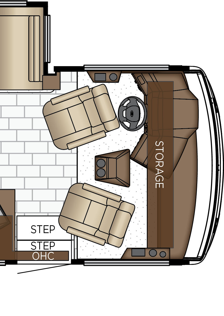 2027 Bay Star 3609 Cockpit Floorplan