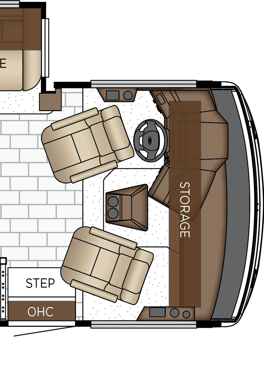 2027 Bay Star 3626 Cockpit Floorplan