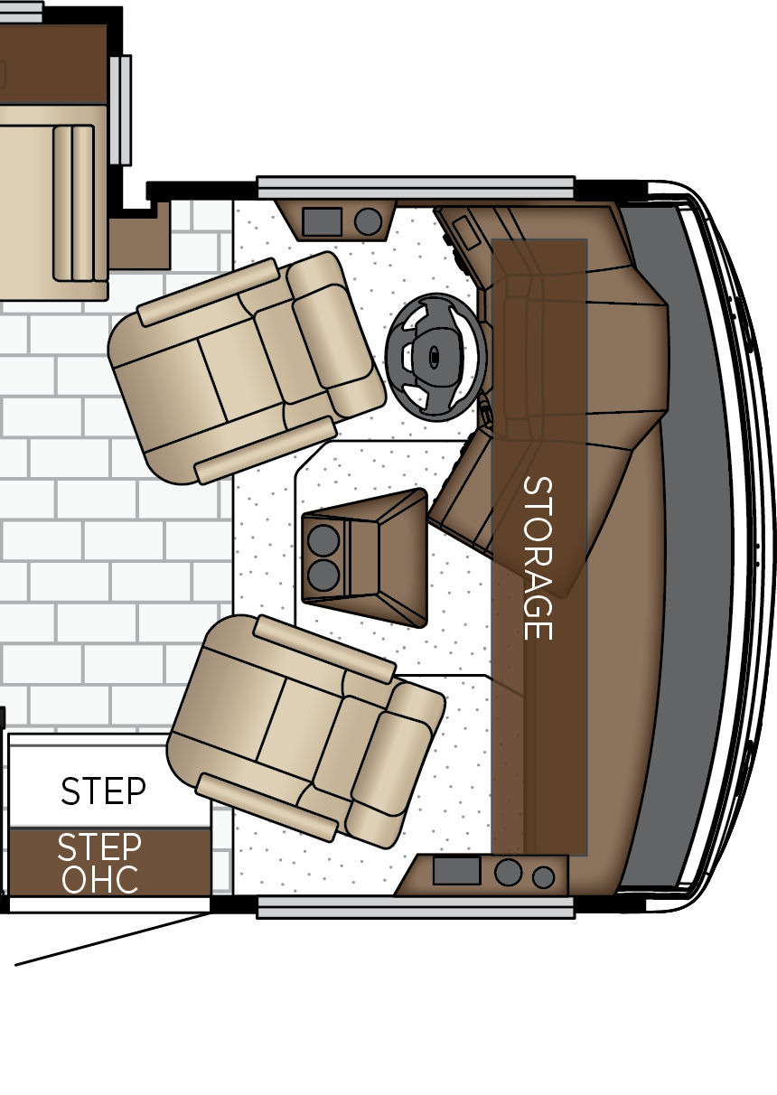 2027 Bay Star 3639 Cockpit Floorplan