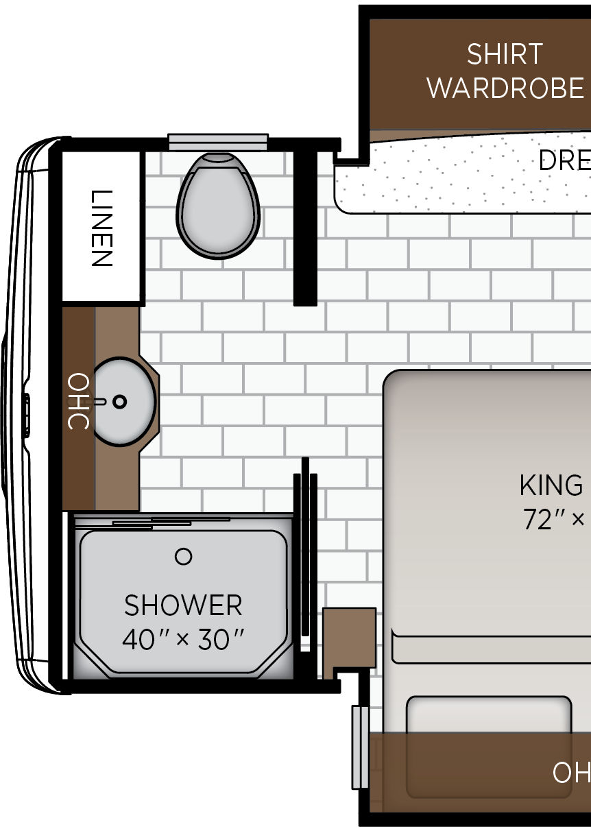2027 Bay Star 3639 Exterior & Storage Floorplan