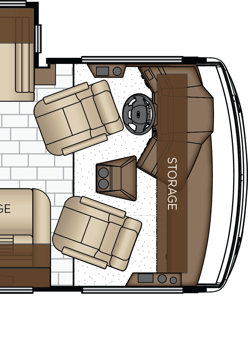 2027 Bay Star 3640 Cockpit Floorplan