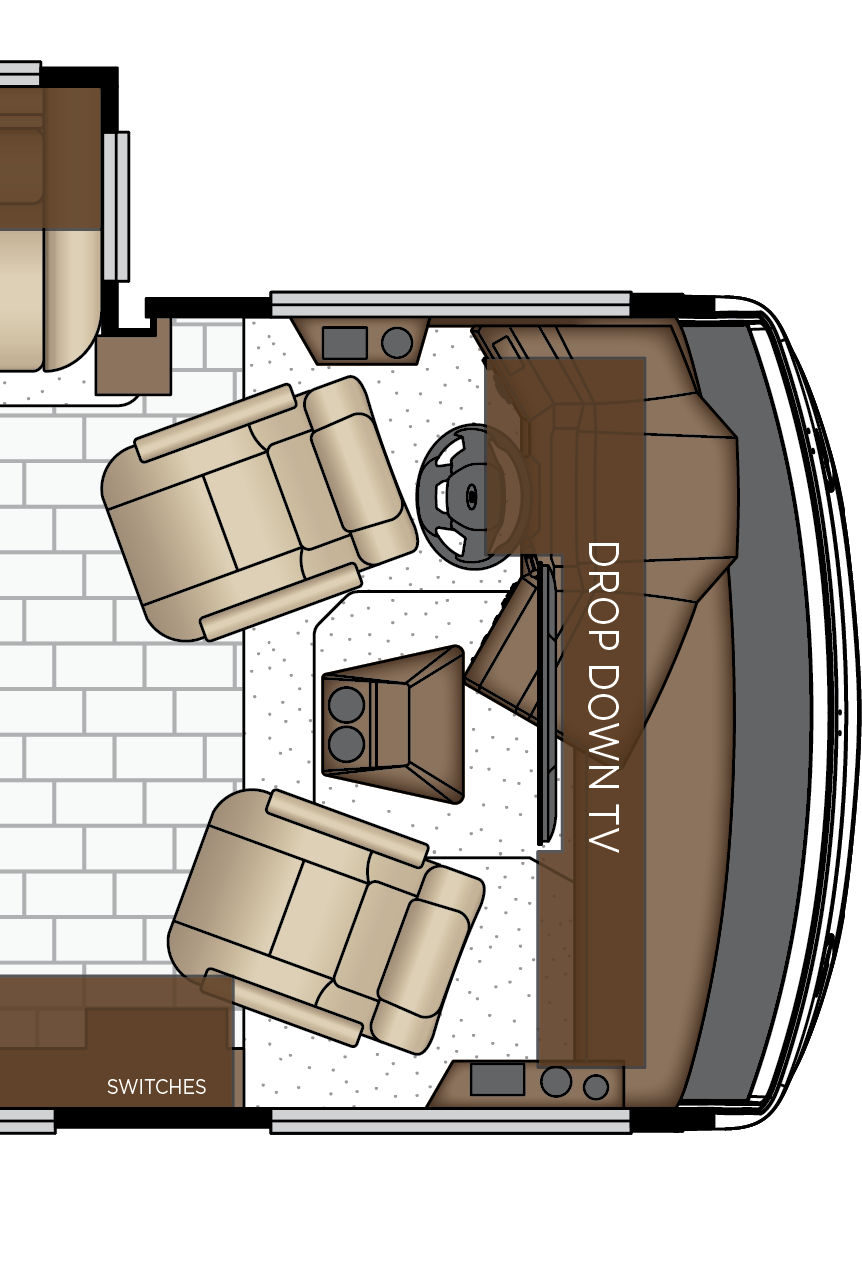 2027 Bay Star 3811 Cockpit Floorplan