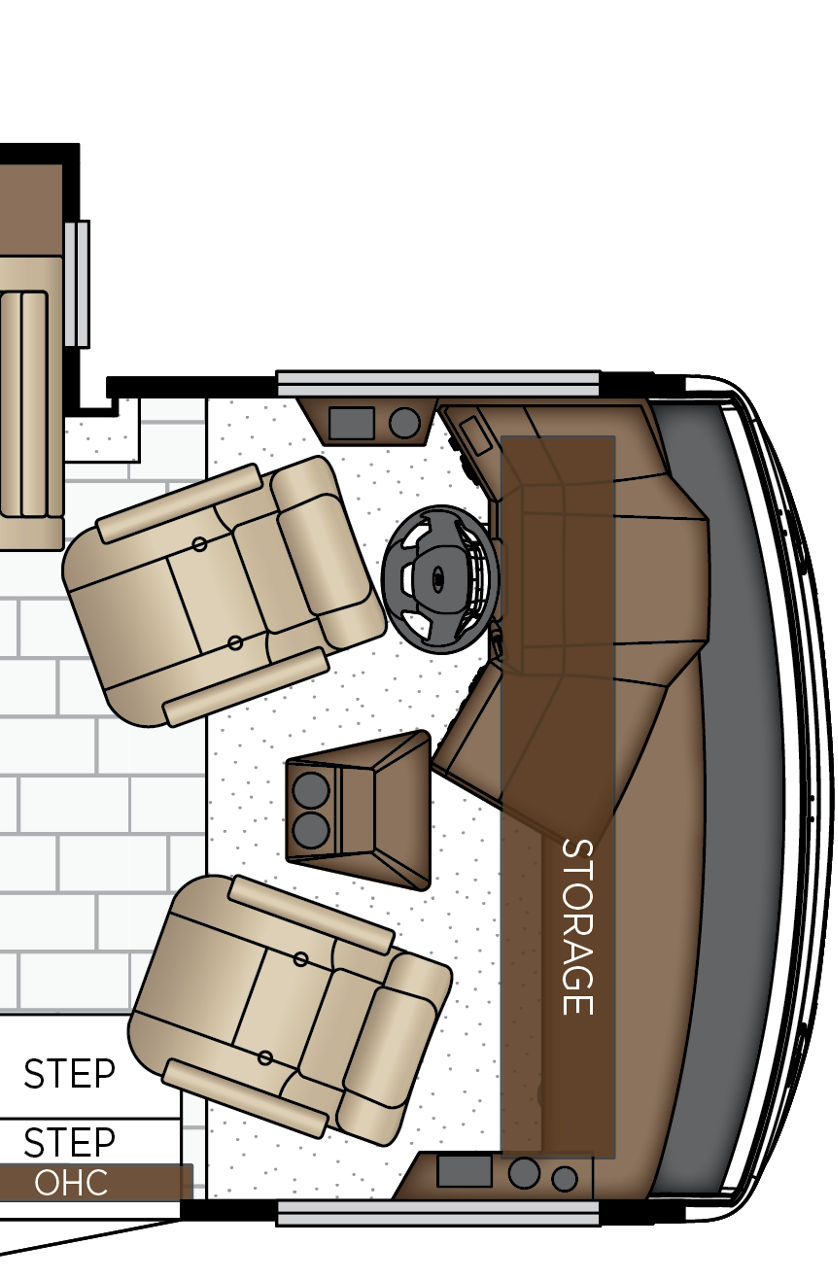 2027 Bay Star Sport 2813 Cockpit Floorplan