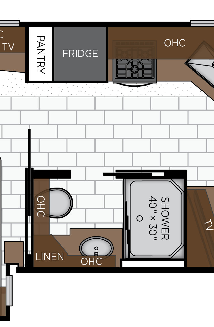 2027 Bay Star Sport 3014 Bathroom Floorplan