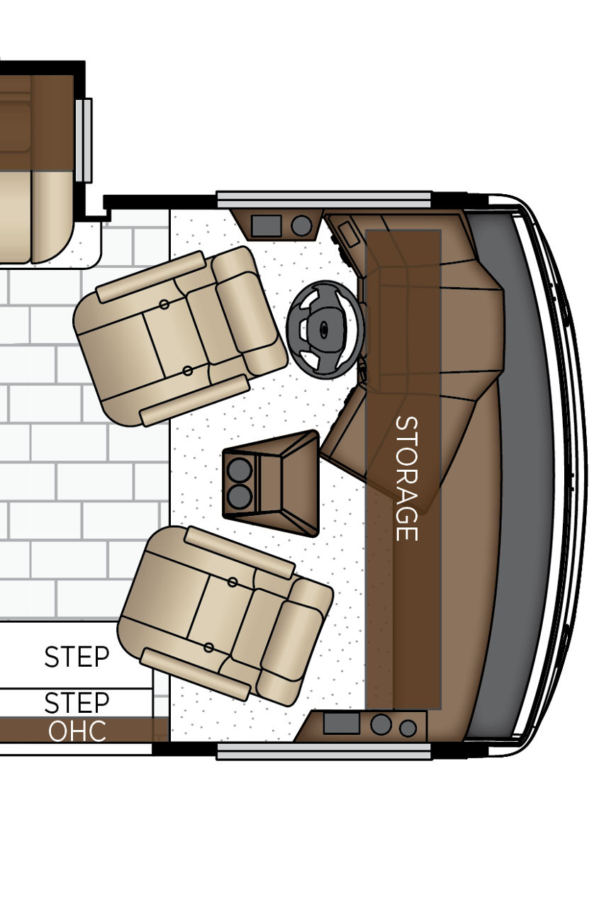 2027 Bay Star Sport 3014 Cockpit Floorplan