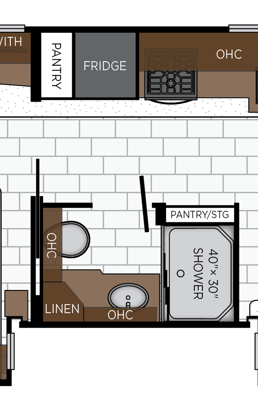 2027 Bay Star Sport 3225 Bathroom Floorplan