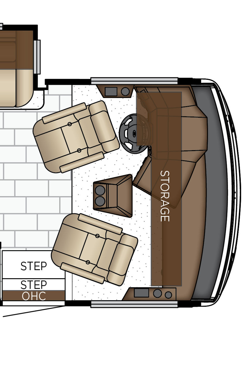 2027 Bay Star Sport 3225 Cockpit Floorplan
