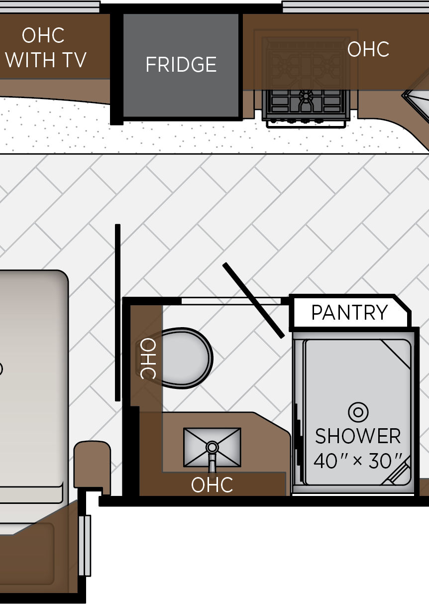2027 Canyon Star 3947 Bathroom Floorplan