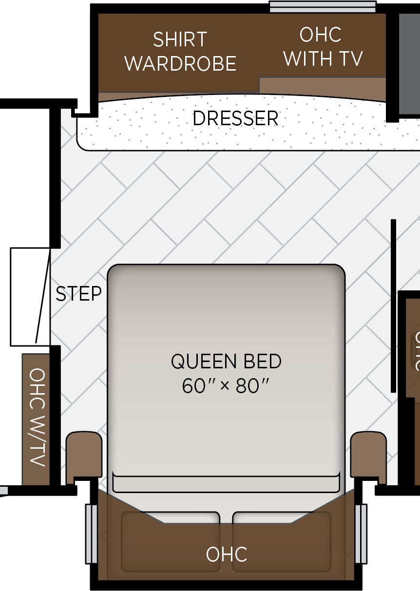 2027 Canyon Star 3947 Bedroom Floorplan