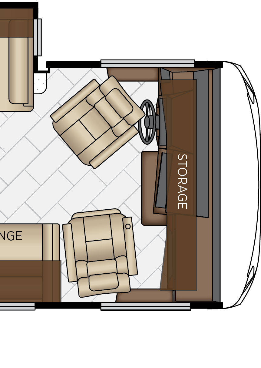 2027 Canyon Star 3947 Cockpit Floorplan