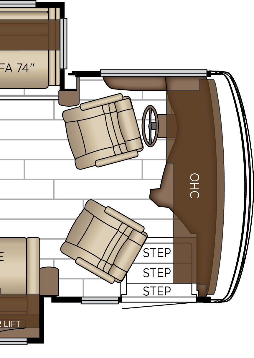 2027 Dutch Star 3836 Cockpit Floorplan