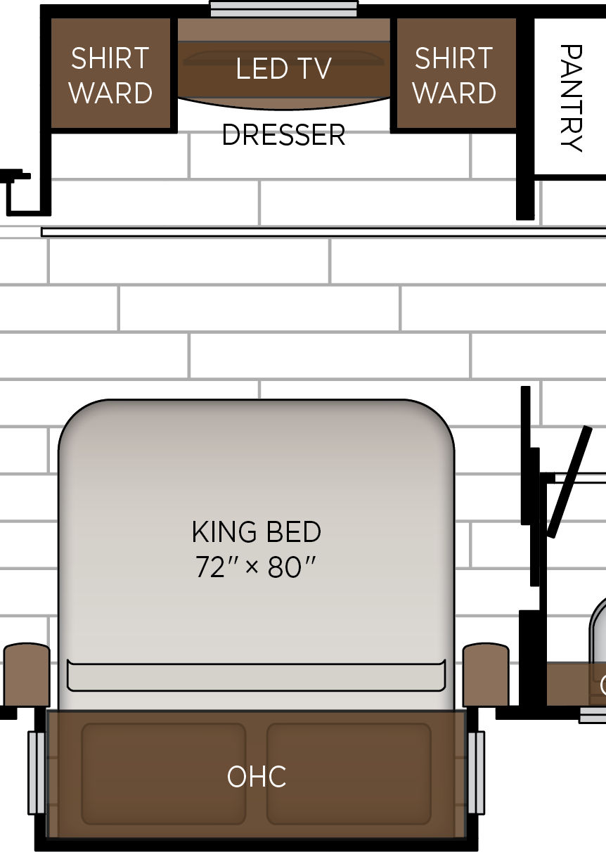 2027 Dutch Star 4081 Bedroom Floorplan