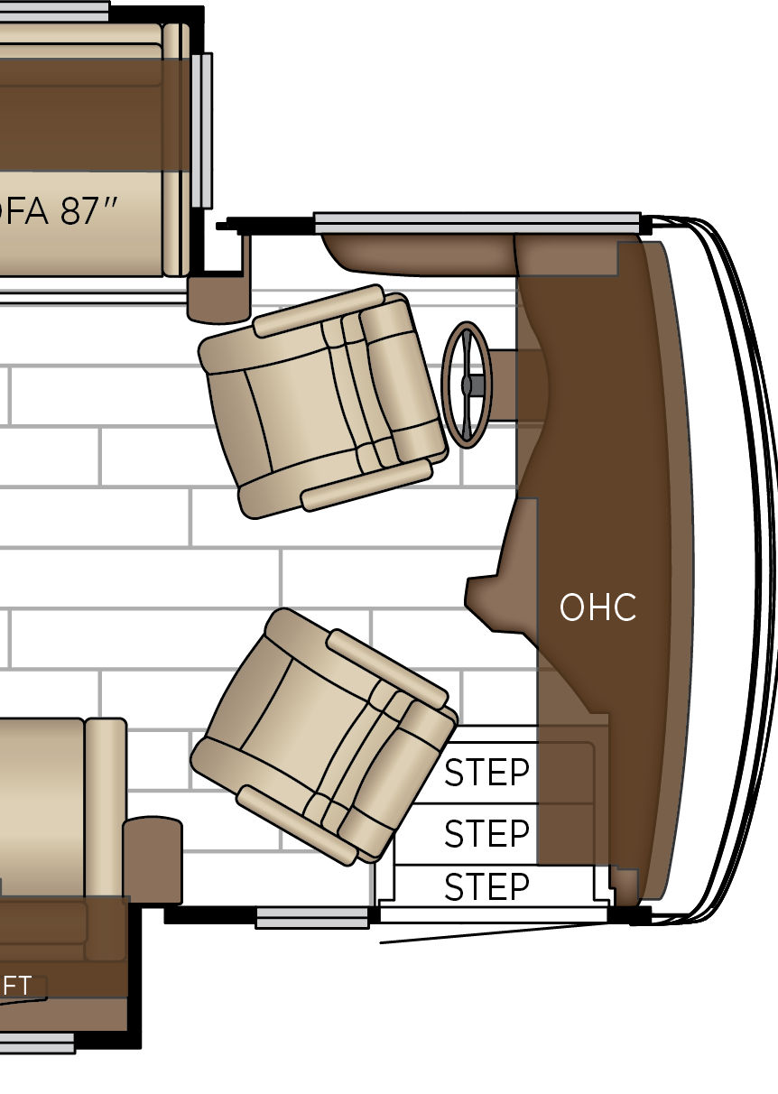 2027 Dutch Star 4081 Cockpit Floorplan