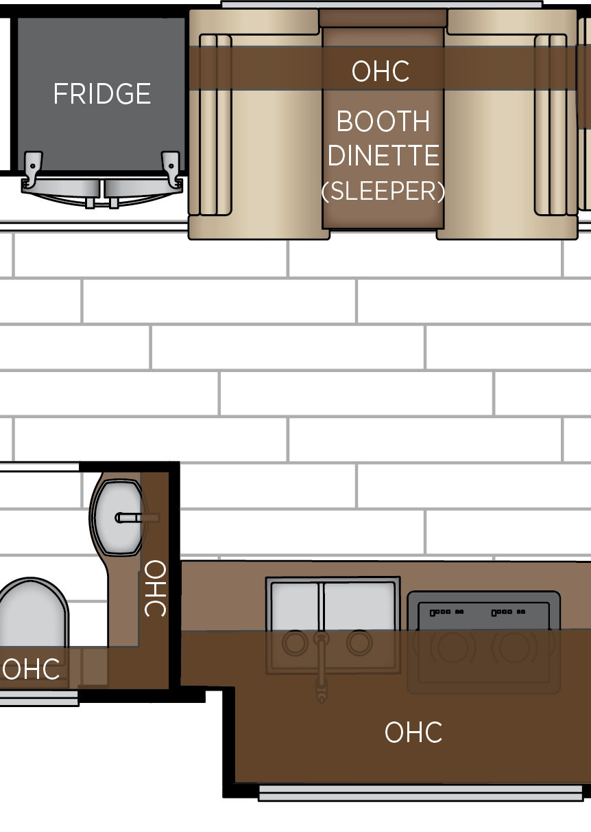 2027 Dutch Star 4081 Galley & Dinette Floorplan