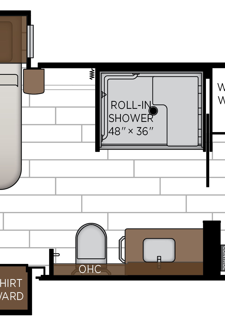 2027 Dutch Star 4311 Bathroom Floorplan